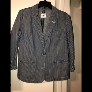 Stripe Jean Denim Jacket